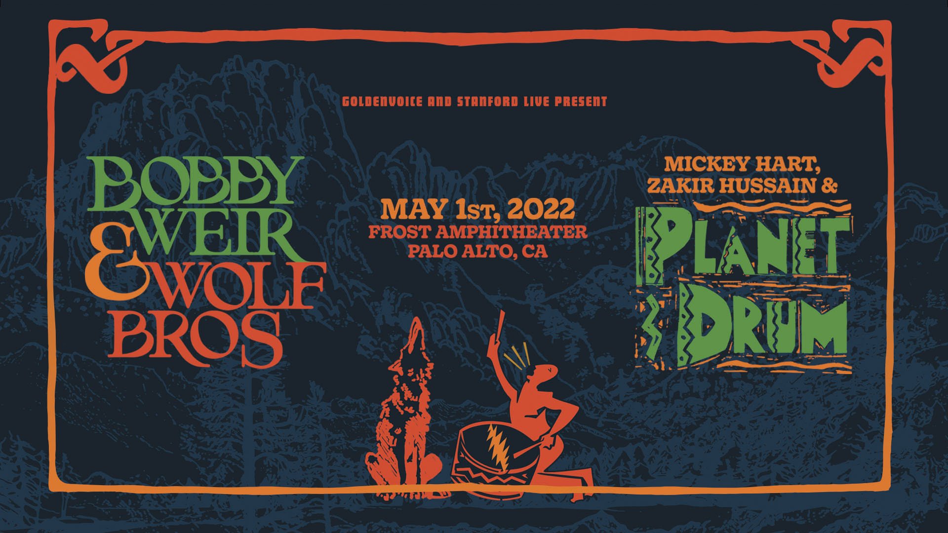 Bobby Weir & Wolf Bros and Mickey Hart, Zakir Hussain & Planet Drum